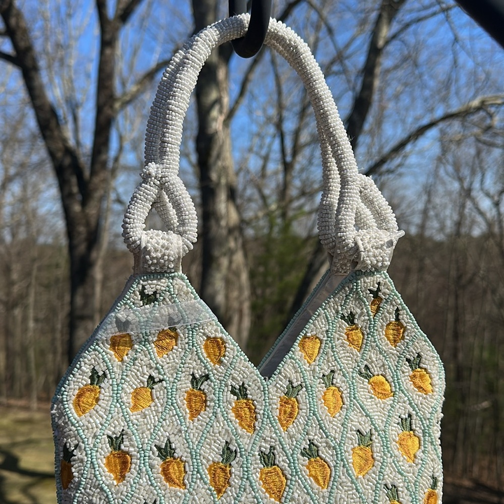NWT Viral lemon beaded bag - Picture 5 of 13